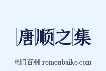 唐顺之集是什么意思的图片